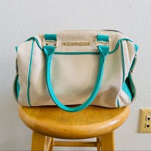 Victoria’s Secret Blue Cream Shoulder Bag